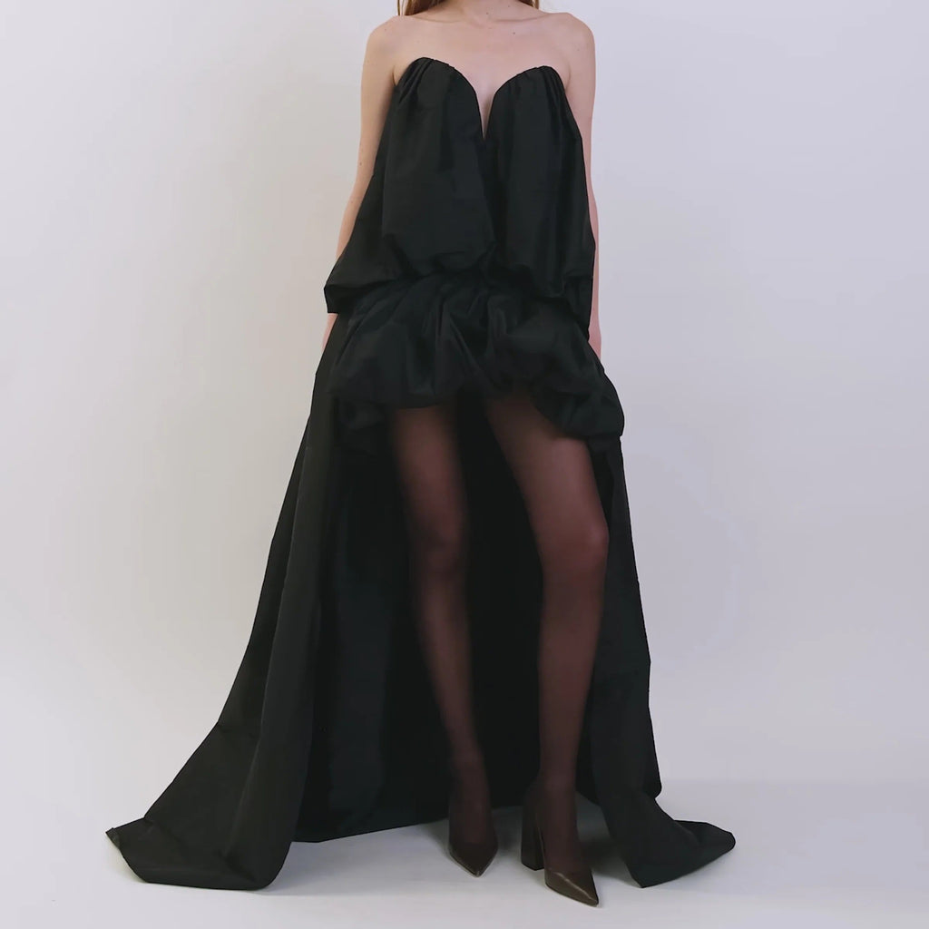 Women's strapless gown