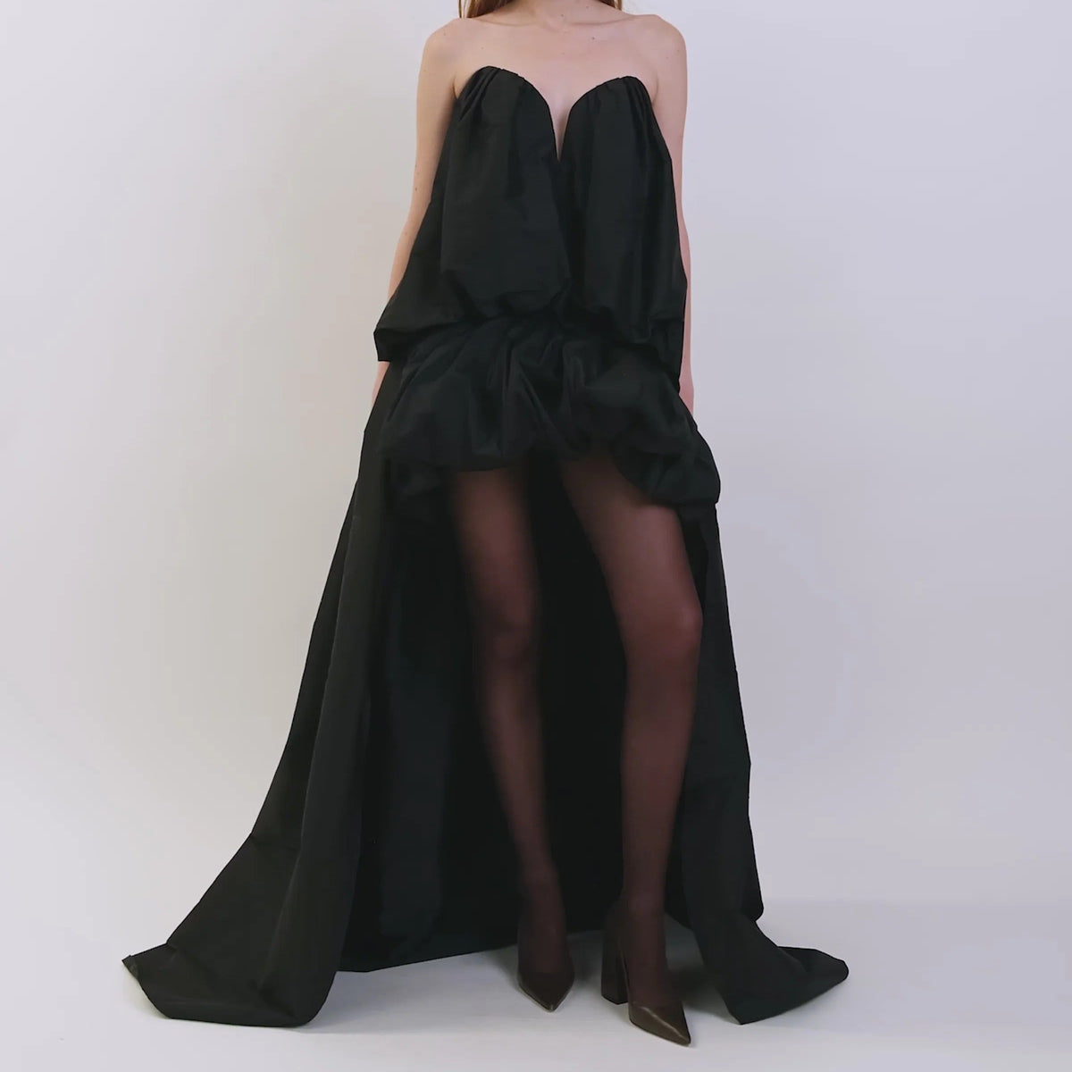 Women's strapless gown
